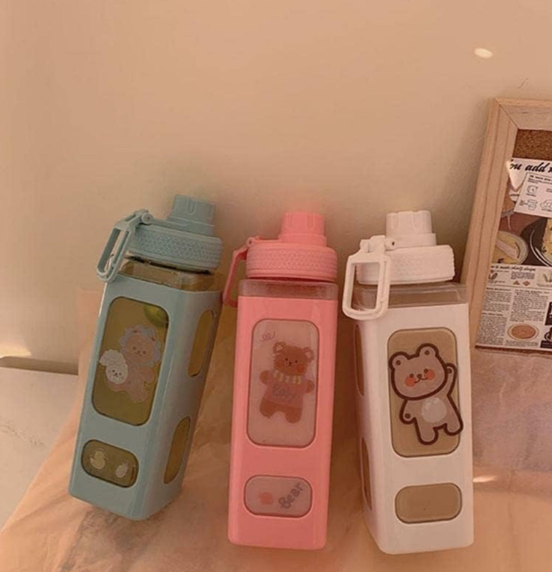 Kawaii Cute Water Bottle 700Ml | LoopLuxe