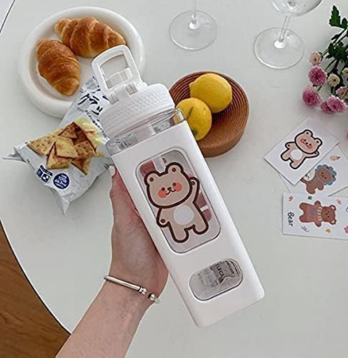 Kawaii Cute Water Bottle 700Ml | LoopLuxe