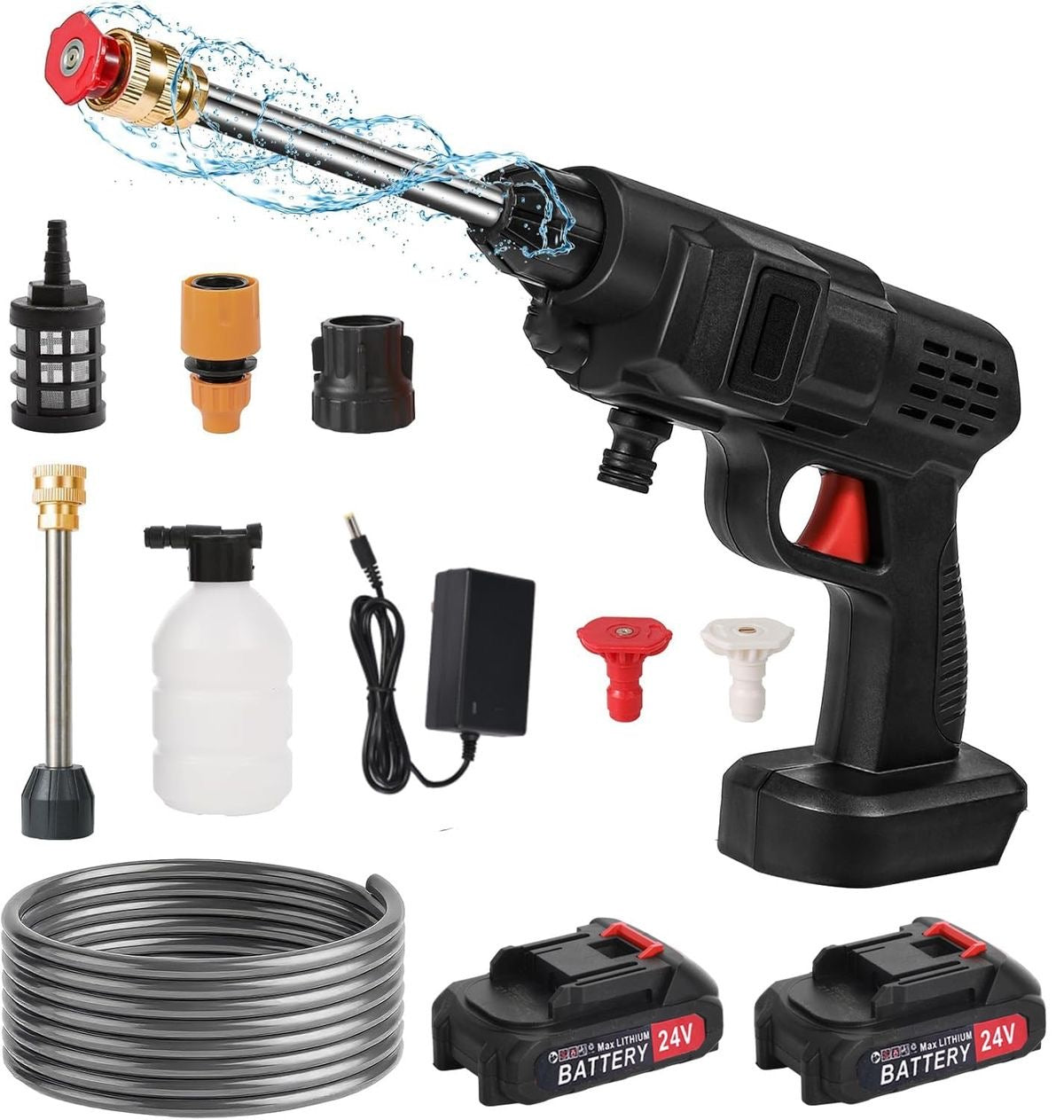 Portable Water Pressure Gun With 2 Battery 48V | LoopLuxe