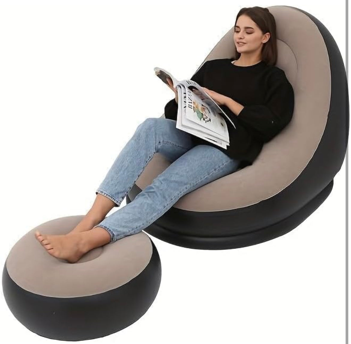 Air Sofa Lounge Footstool With Air Pump | LoopLuxe