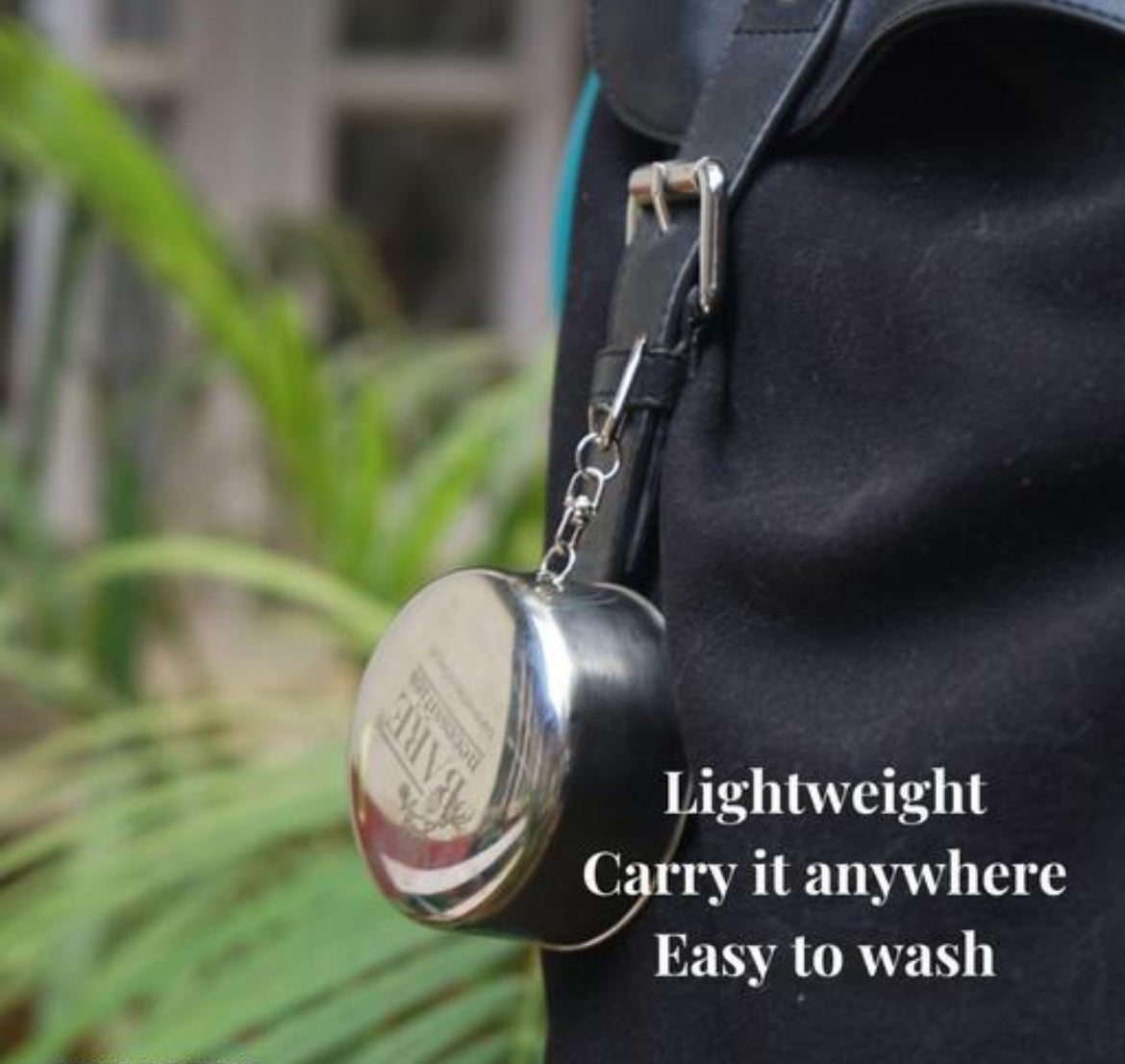 Foldable Steel Glass 2 Pc Set | LoopLuxe