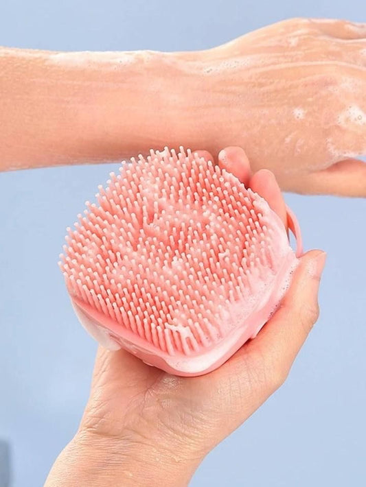 Soft Silicone Bath Brush with Hook | LoopLuxe