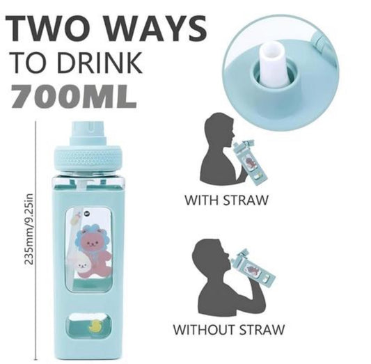 Kawaii Cute Water Bottle 700Ml | LoopLuxe