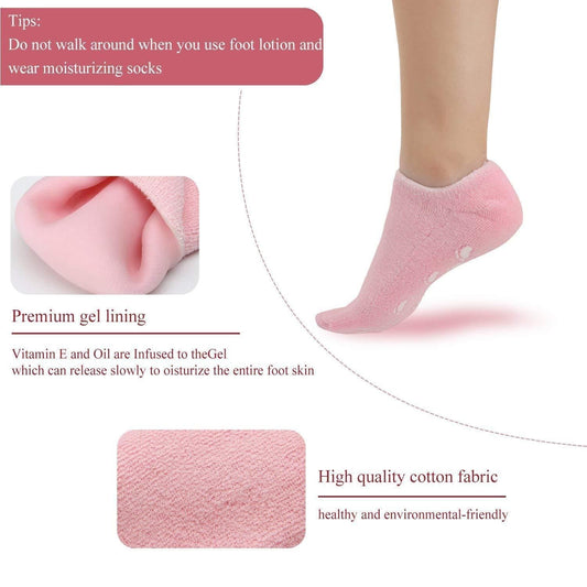 Moisturising Gel Socks With Grip (2 Pc) | LoopLuxe
