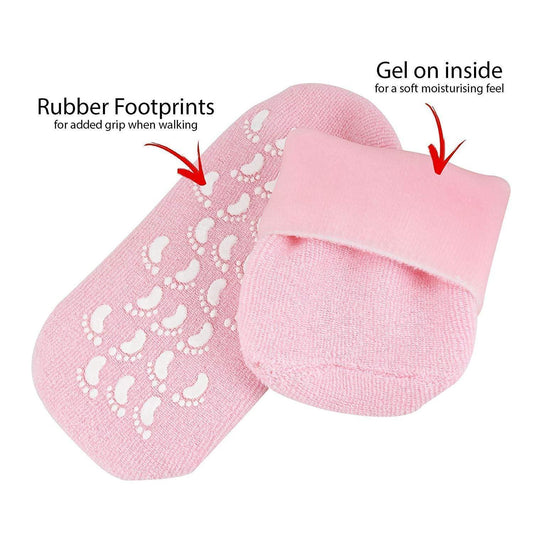 Moisturising Gel Socks With Grip (2 Pc) | LoopLuxe