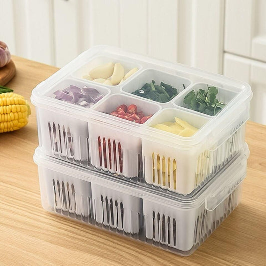 6 Grid Storage Box | LoopLuxe