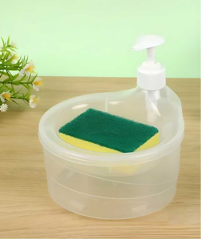 Double Layer 2 in 1 Liquid Soap Dispenser | LoopLuxe