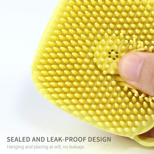Soft Silicone Bath Brush with Hook | LoopLuxe