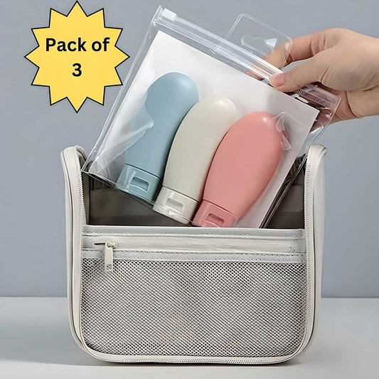 Travel Bottles Set (Pack Of 3) | LoopLuxe