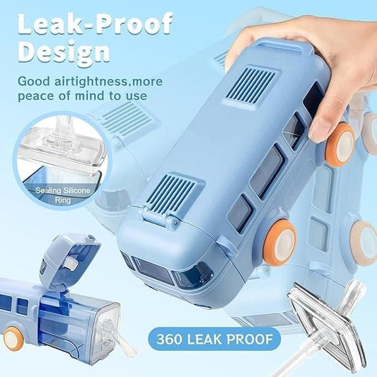 Bus Water Bottle With Sipper Straw | LoopLuxe