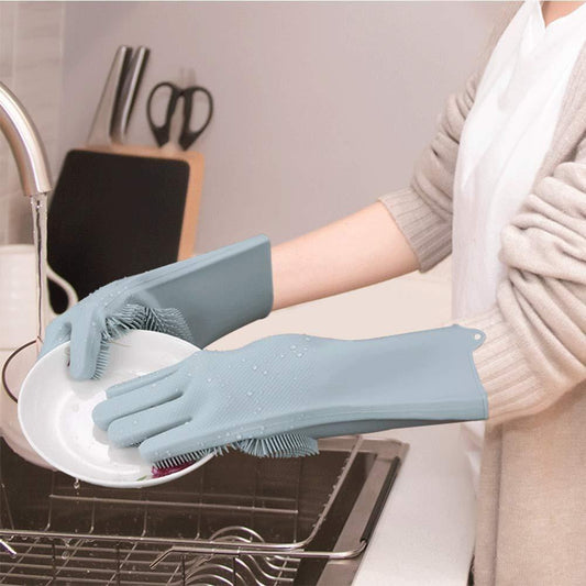 Silicone Cleaning Gloves (Pack Of 2) | LoopLuxe