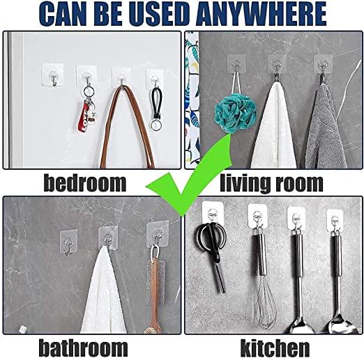 Self Adhesive Wall Hanging Hooks (Pack Of 15) | LoopLuxe