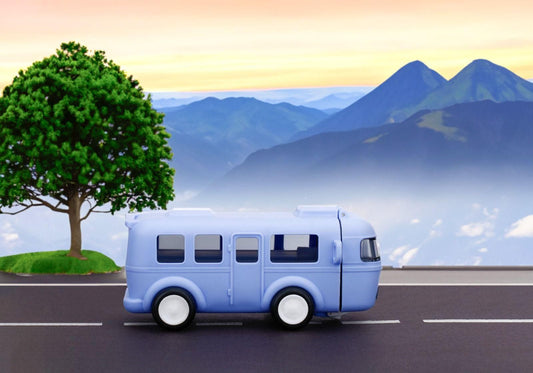 Bus Water Bottle With Sipper Straw | LoopLuxe