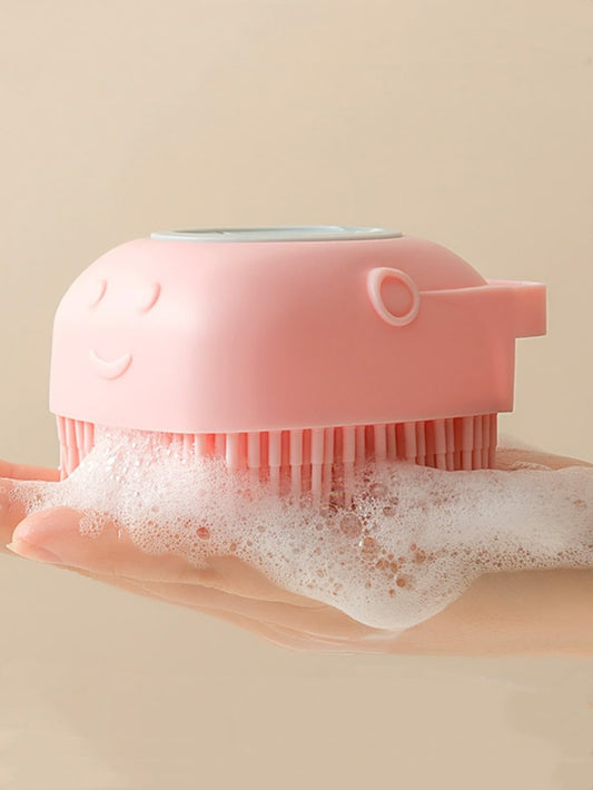 Soft Silicone Bath Brush with Hook | LoopLuxe