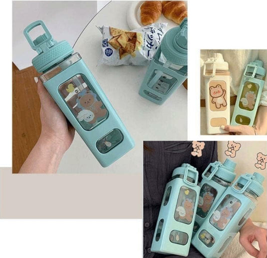 Kawaii Cute Water Bottle 700Ml | LoopLuxe