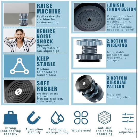 Washing Machine Anti Vibrations Pads (4 Pc) | LoopLuxe