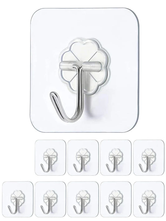 Self Adhesive Wall Hanging Hooks (Pack Of 15) | LoopLuxe
