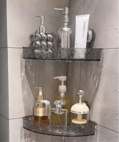 Bathroom Acrylic Corner Shelf | LoopLuxe