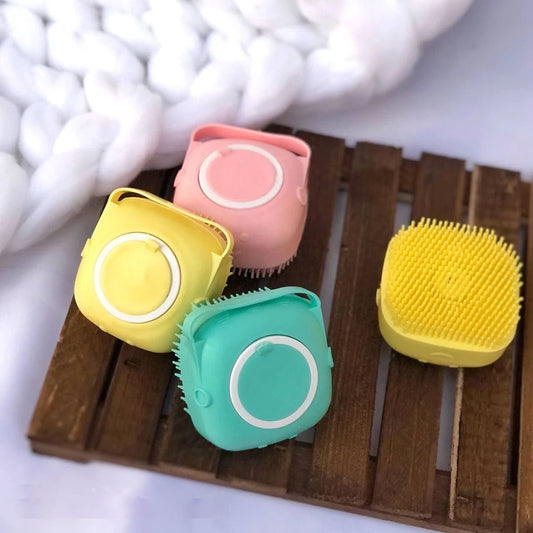 Soft Silicone Bath Brush with Hook | LoopLuxe