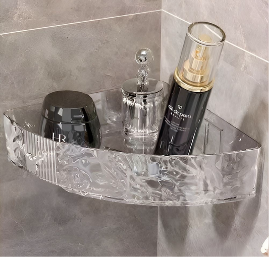 Bathroom Acrylic Corner Shelf | LoopLuxe