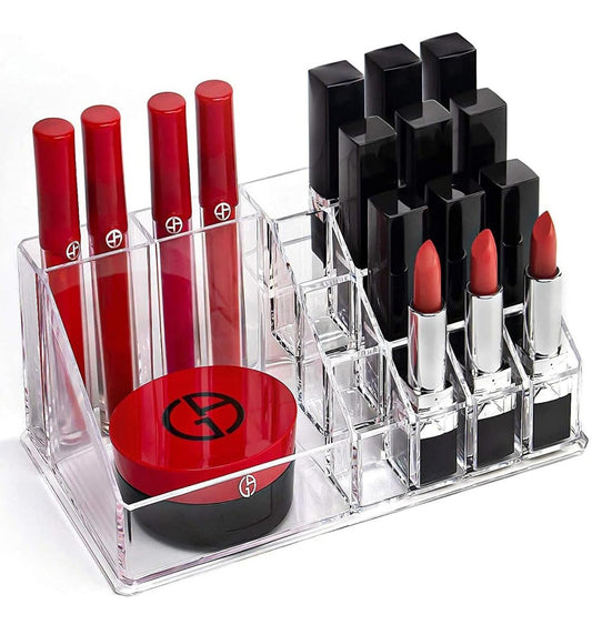 16 Section Cosmetic Makeup Display | LoopLuxe