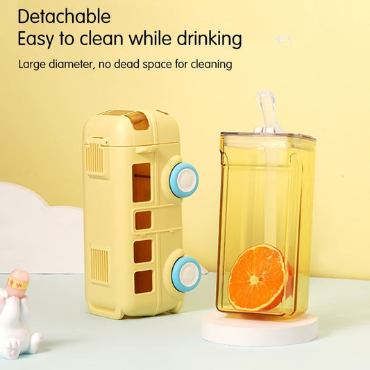 Bus Water Bottle With Sipper Straw | LoopLuxe