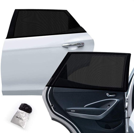 UV Protection Car Window Net (Pack Of 2) | LoopLuxe