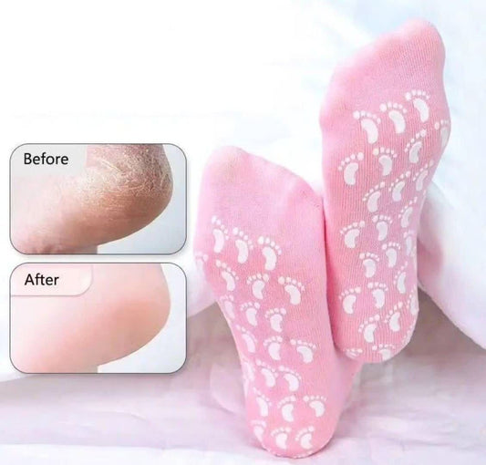 Moisturising Gel Socks With Grip (2 Pc) | LoopLuxe