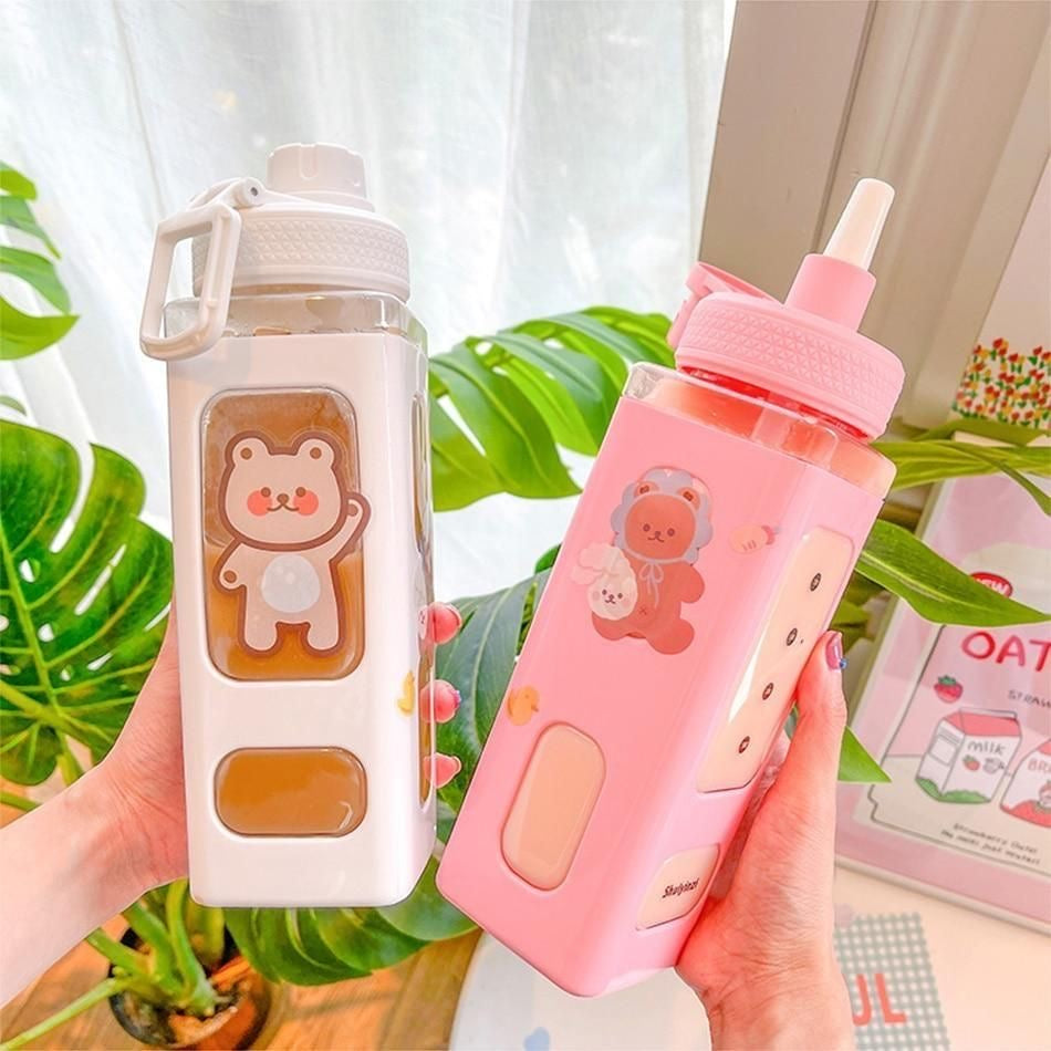 Kawaii Cute Water Bottle 700Ml | LoopLuxe